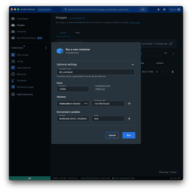 mariadb_run_options